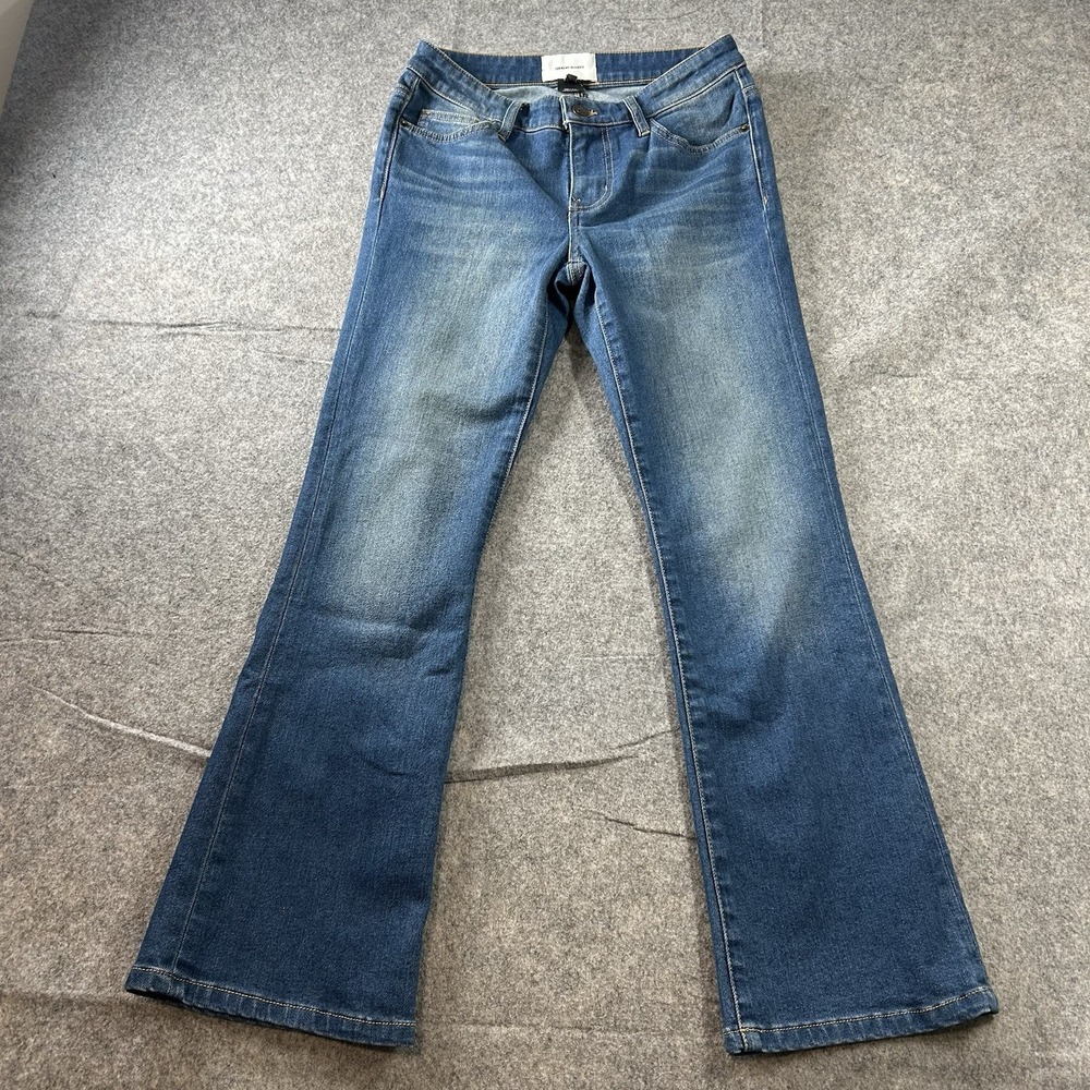 Current/Elliott Jeans Women's 25 The Lou Cropped Bootcut Stretch Denim in Mina